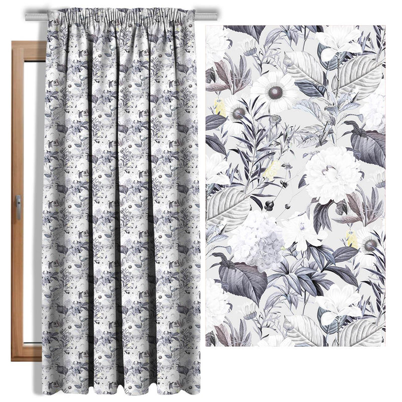 LUXE BLOSSOM vz. 1 - Hydrofobní česaná teplákovina