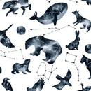 ZVÍŘATA MIX  (GALAKTICKÁ ZVÍŘATA) / bílá