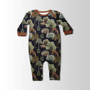 DEERS AND BEARS (INTO THE WOODS) - Hydrofobní česaná teplákovina