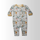 BRIGHT FLOWERS (INTO THE WOODS) - Hydrofobní česaná teplákovina