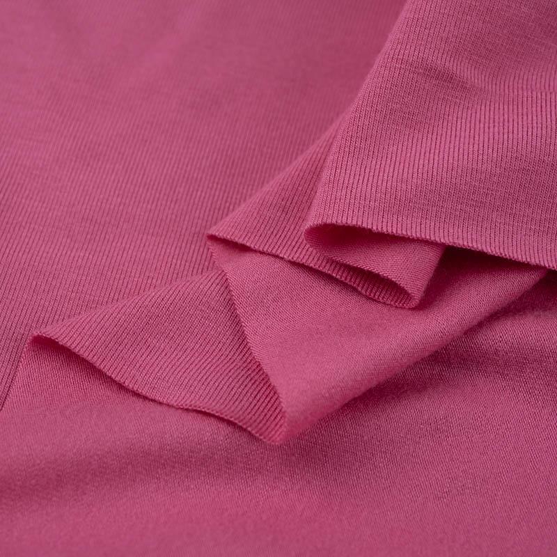Růžová - BAMBUS SINGLE JERSEY S ELASTANEM 230G