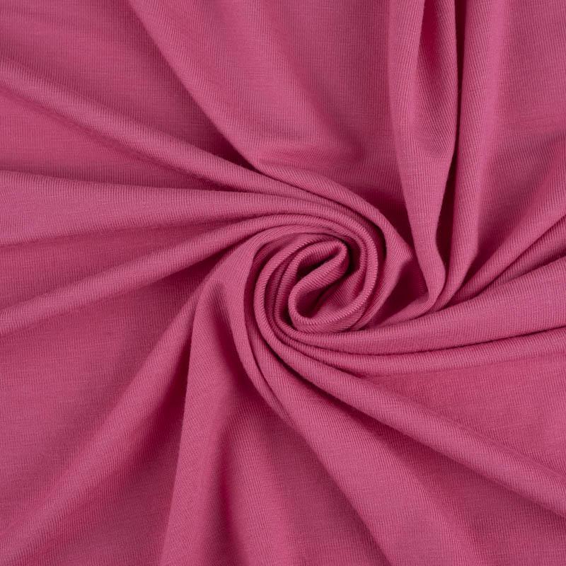 Růžová - BAMBUS SINGLE JERSEY S ELASTANEM 230G