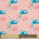 DELFÍNI / pruhy  (POHÁDKOVÝ OCEÁN) / růžová