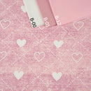 SRDÍČKA A KOSOČTVERCE / ROZŘEZANÝ JEANS (růžově křemenný)