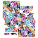 DĚTSKÉ TRIČKO - DUHOVÉ ZEBRY - Sada šití